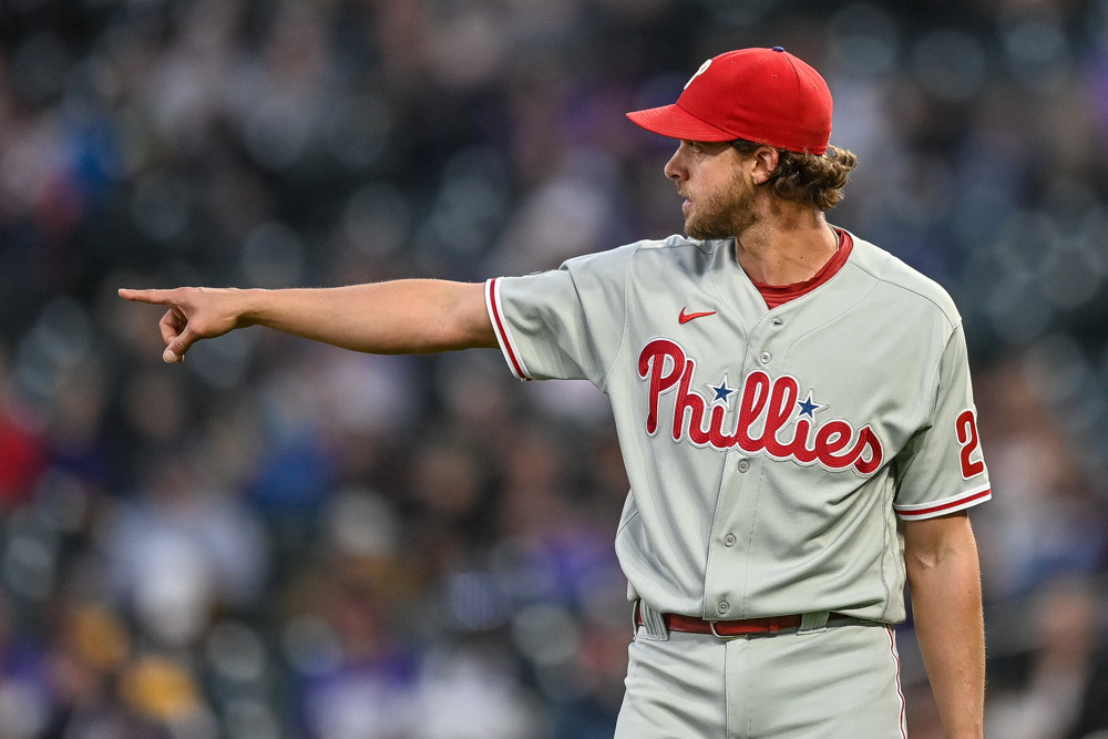 Aaron Nola llega a las 1,000 entradas, 07/09/2021